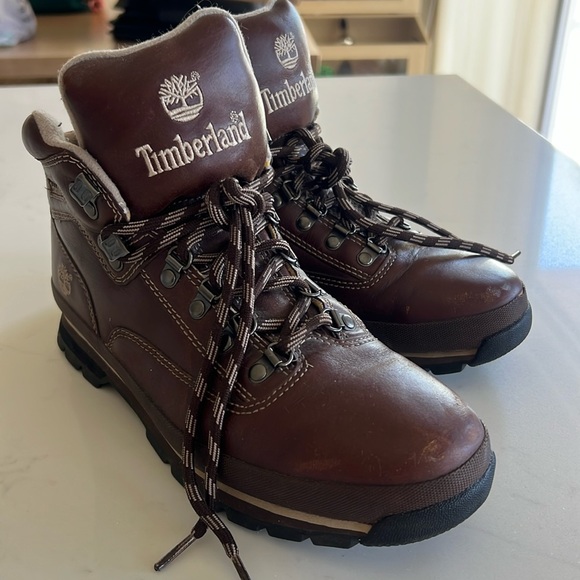 Timberland Vintage Euro Trekker 6" Boots Brown Leather 56088 Men's 10.5M - Picture 1 of 3